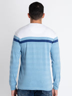 Mens Striped Round Neck T-Shirt