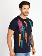 Mens Printed Round Neck T-Shirt