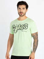 Mens Printed Round Neck T-Shirt