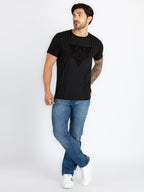 Mens Printed Round Neck T-Shirt