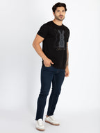 Mens Printed Round Neck T-Shirt