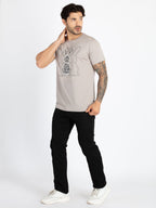 Mens Printed Round Neck T-Shirt