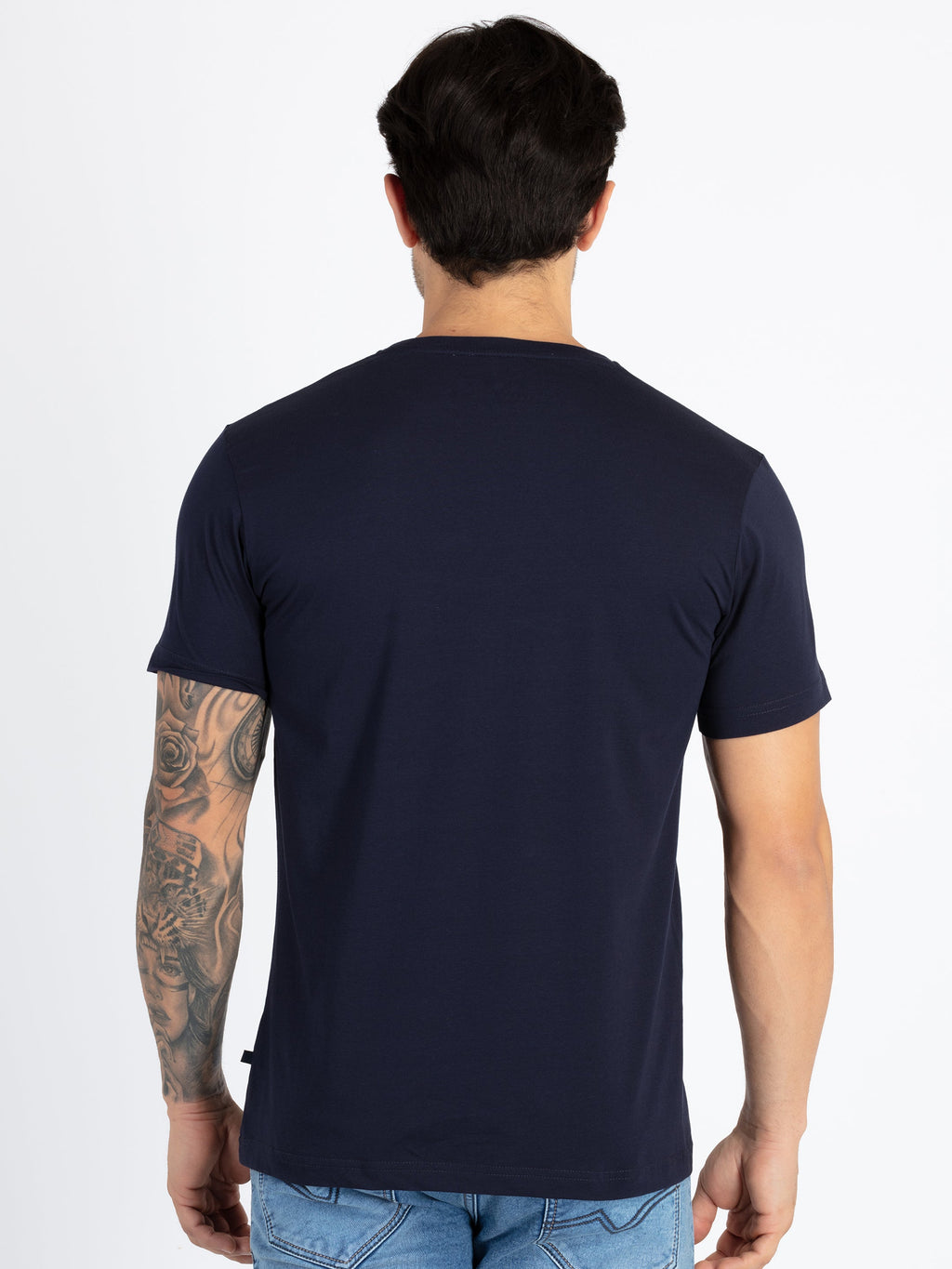 Mens Printed Round Neck T-Shirt