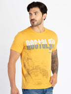 Mens Printed Round Neck T-Shirt