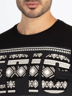 Mens Printed Round Neck T-Shirt