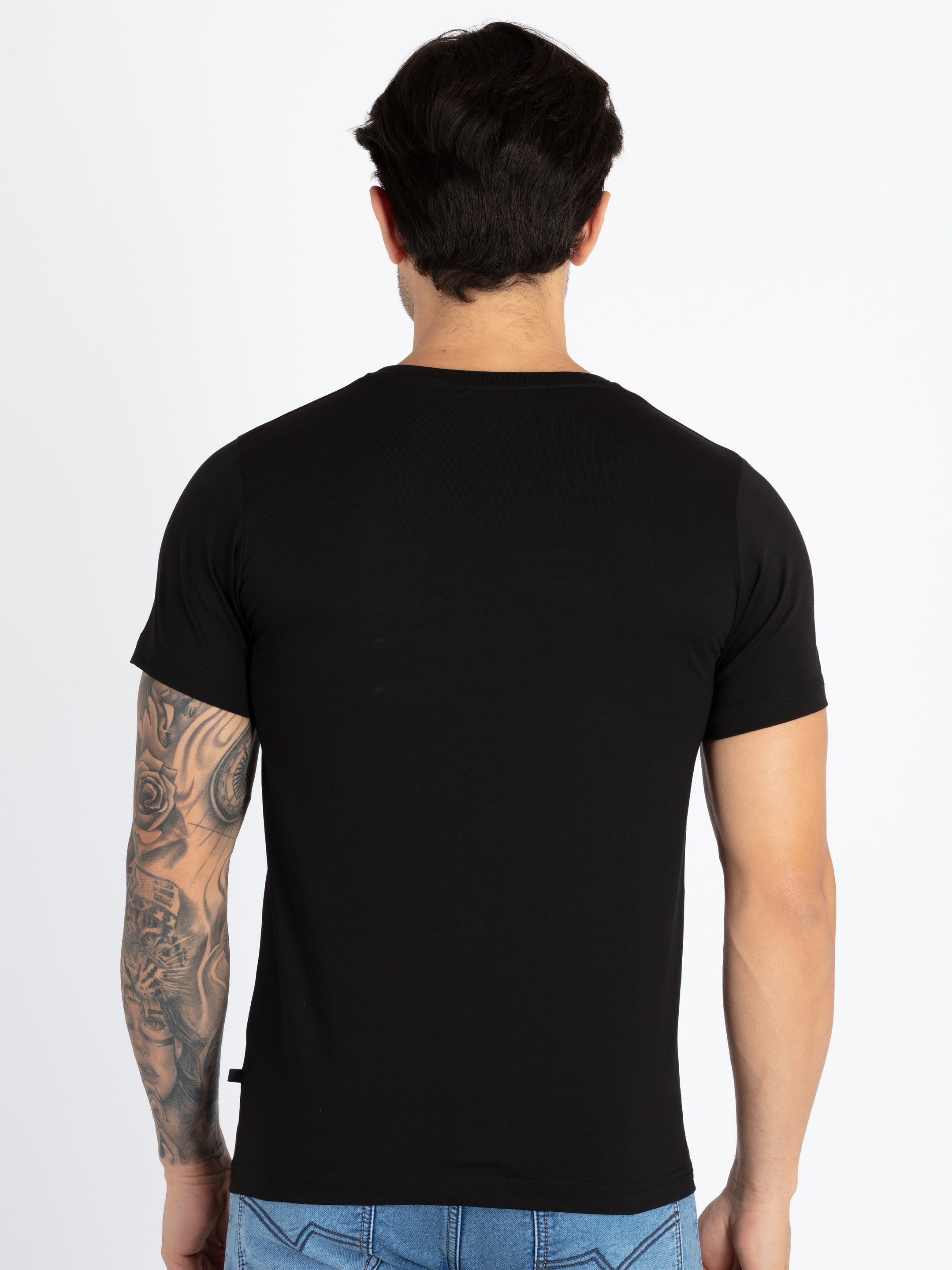 Mens Printed Round Neck T-Shirt