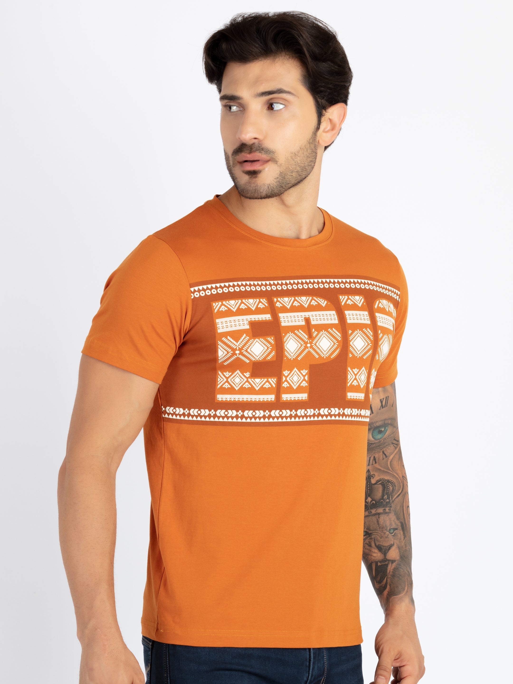 Mens Printed Round Neck T-Shirt Secondary image