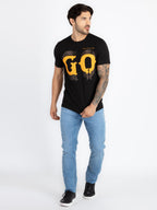 Mens Printed Round Neck T-Shirt