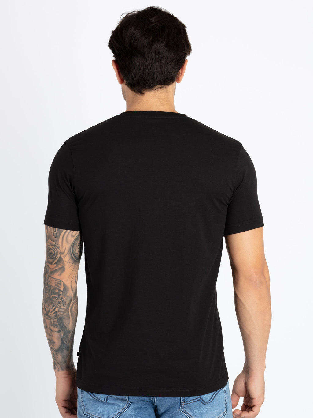 Mens Printed Round Neck T-Shirt