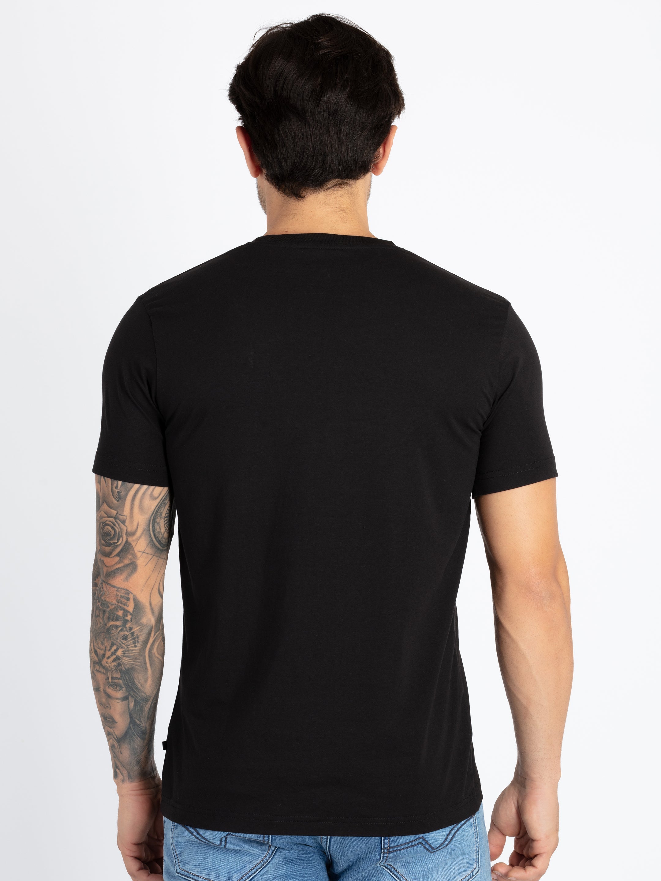 Mens Printed Round Neck T-Shirt