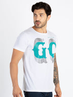 Mens Printed Round Neck T-Shirt