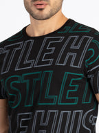 Mens All Over Printed Round Neck T-Shirt