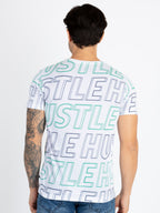 Mens All Over Printed Round Neck T-Shirt