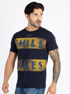 Mens Printed Round Neck T-Shirt