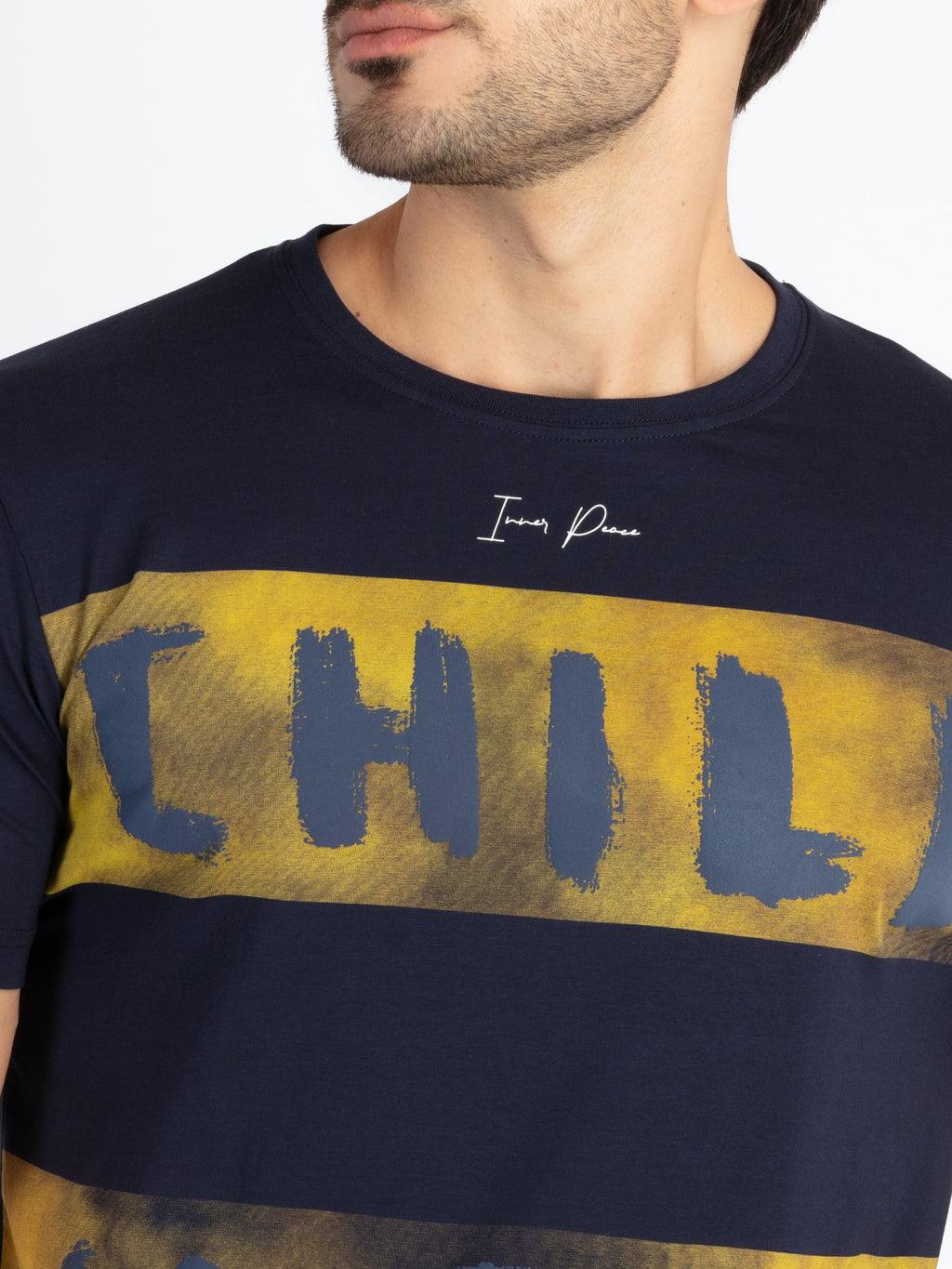 Mens Printed Round Neck T-Shirt