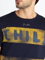 Mens Printed Round Neck T-Shirt