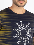 Mens All Over Printed Round Neck T-Shirt