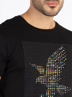 Mens Printed Round Neck T-Shirt