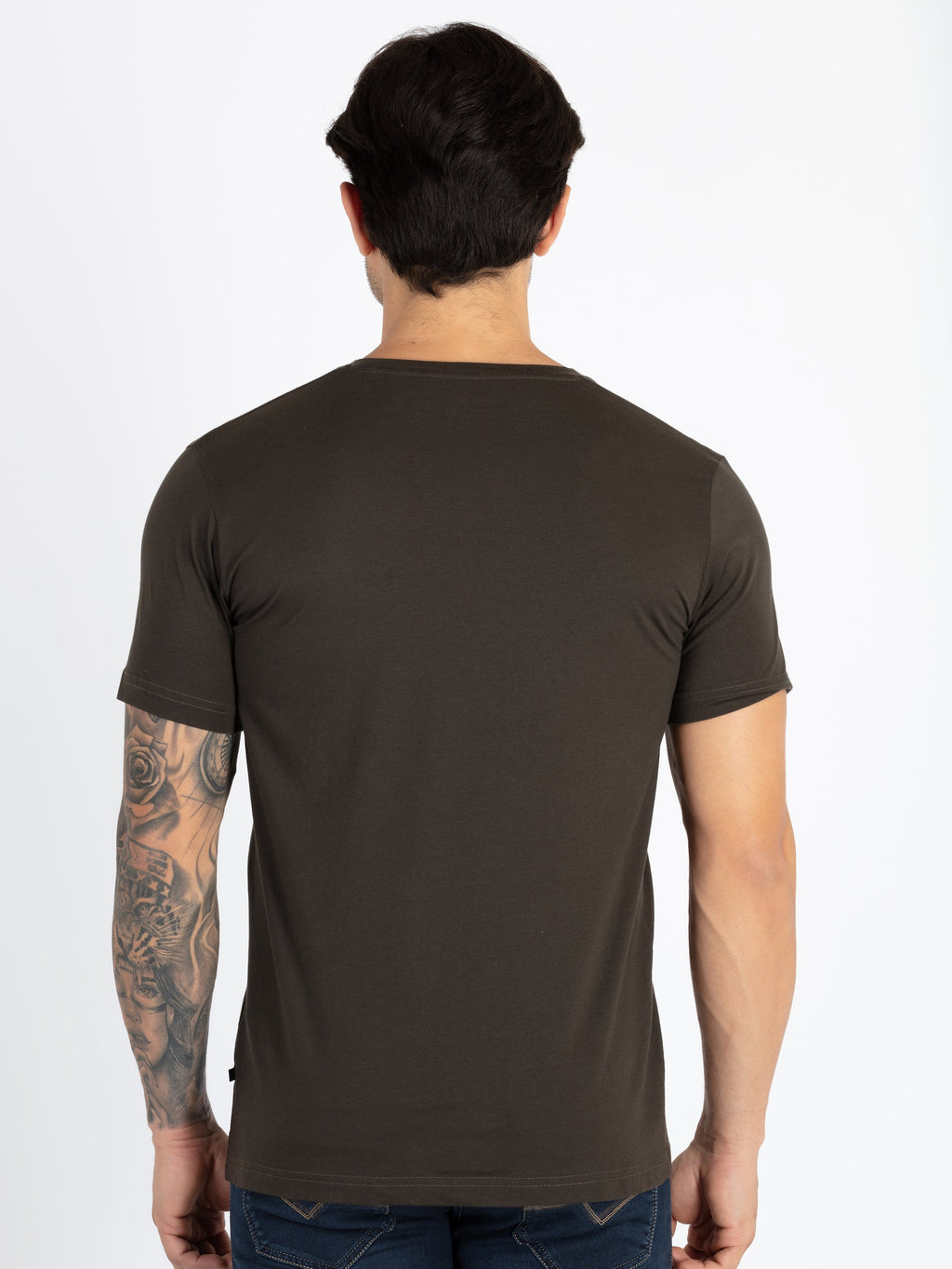 Mens Printed Round Neck T-Shirt