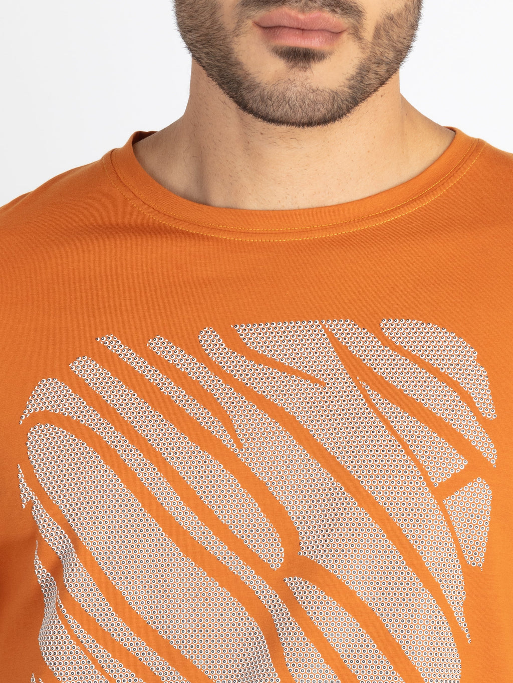 Mens Printed Round Neck T-Shirt