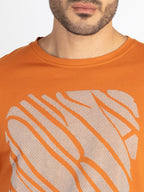 Mens Printed Round Neck T-Shirt
