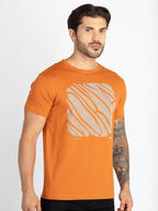 Mens Printed Round Neck T-Shirt