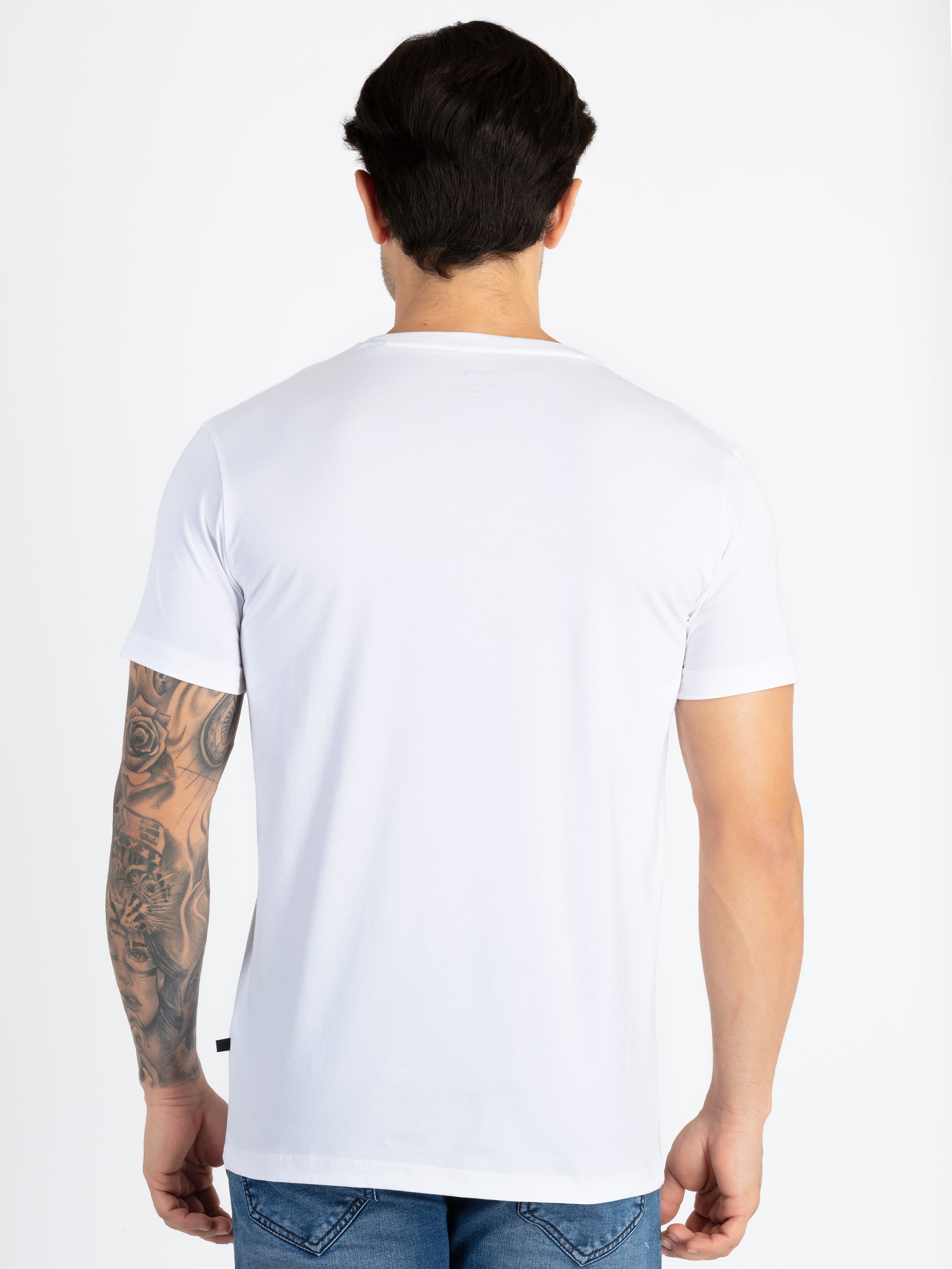 Mens Printed Round Neck T-Shirt