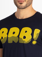 Mens Printed Round Neck T-Shirt