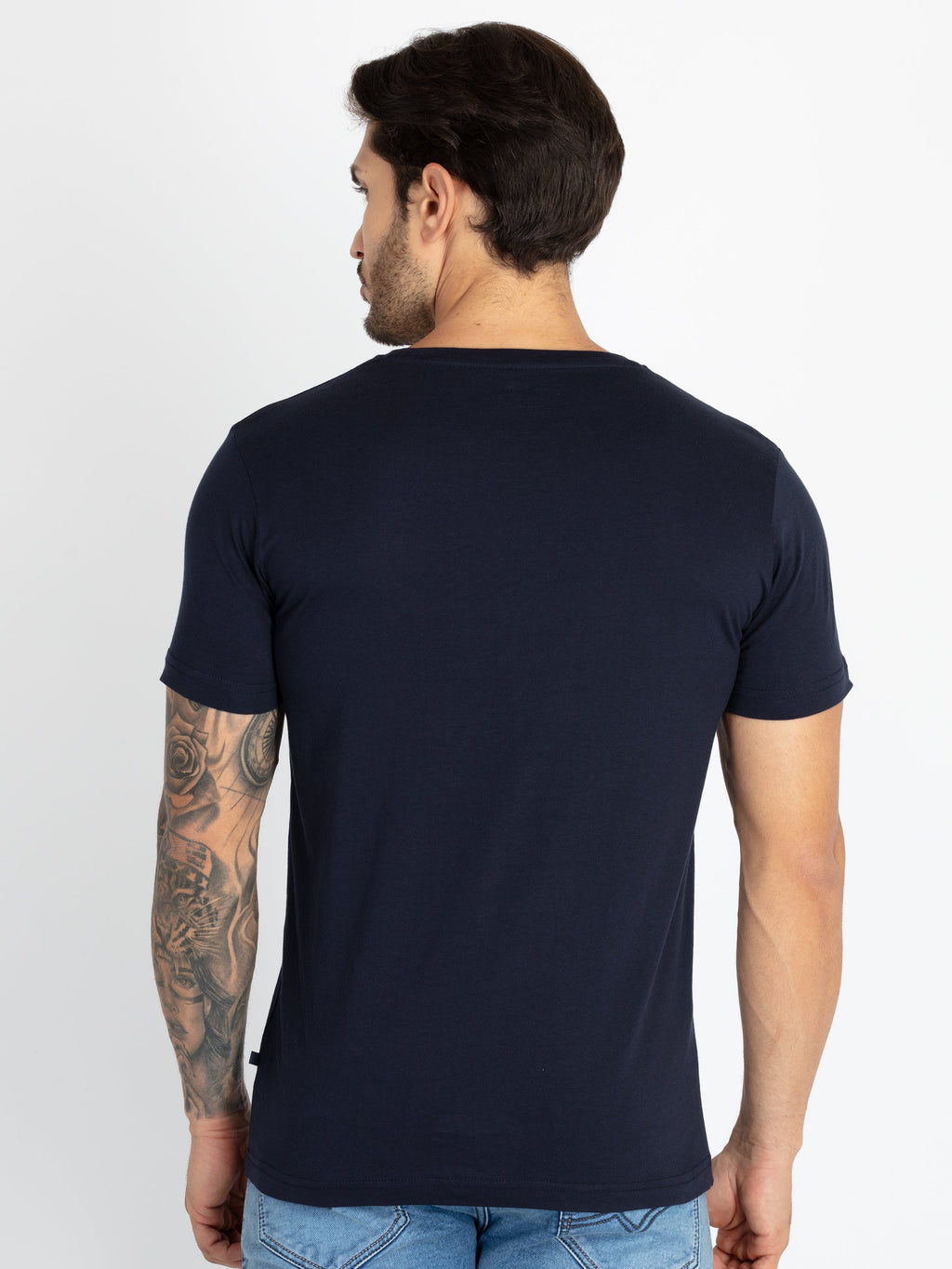 Mens Printed Round Neck T-Shirt