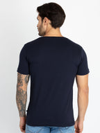 Mens Printed Round Neck T-Shirt