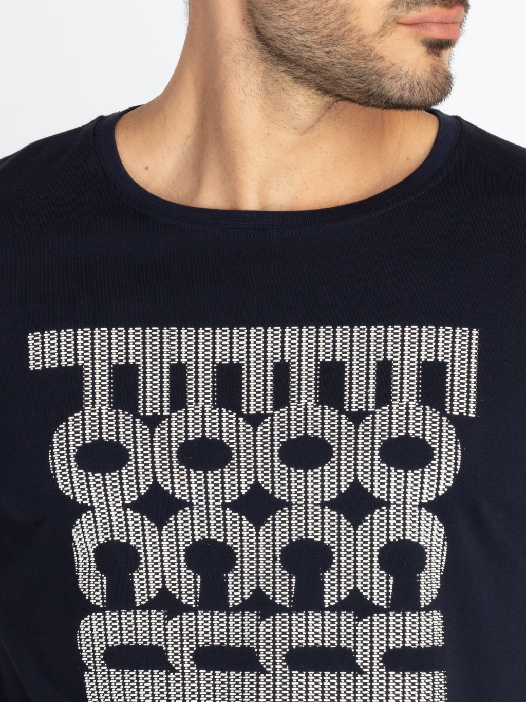 Mens Printed Round Neck T-Shirt