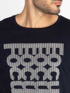 Mens Printed Round Neck T-Shirt