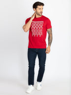 Mens Printed Round Neck T-Shirt