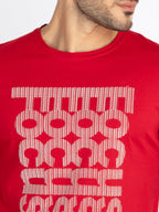 Mens Printed Round Neck T-Shirt