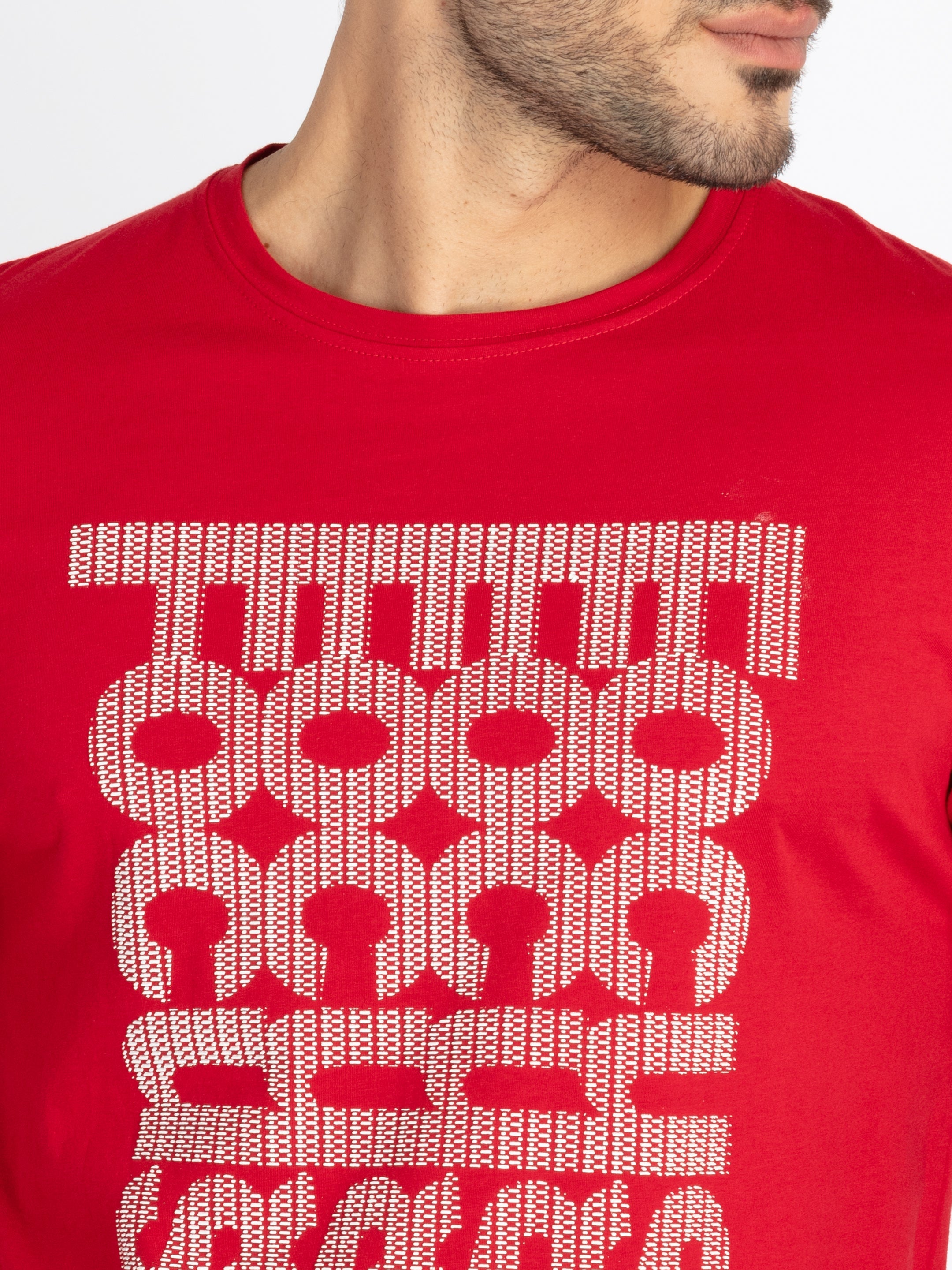 Mens Printed Round Neck T-Shirt