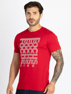 Mens Printed Round Neck T-Shirt