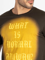 Mens Printed Round Neck T-Shirt