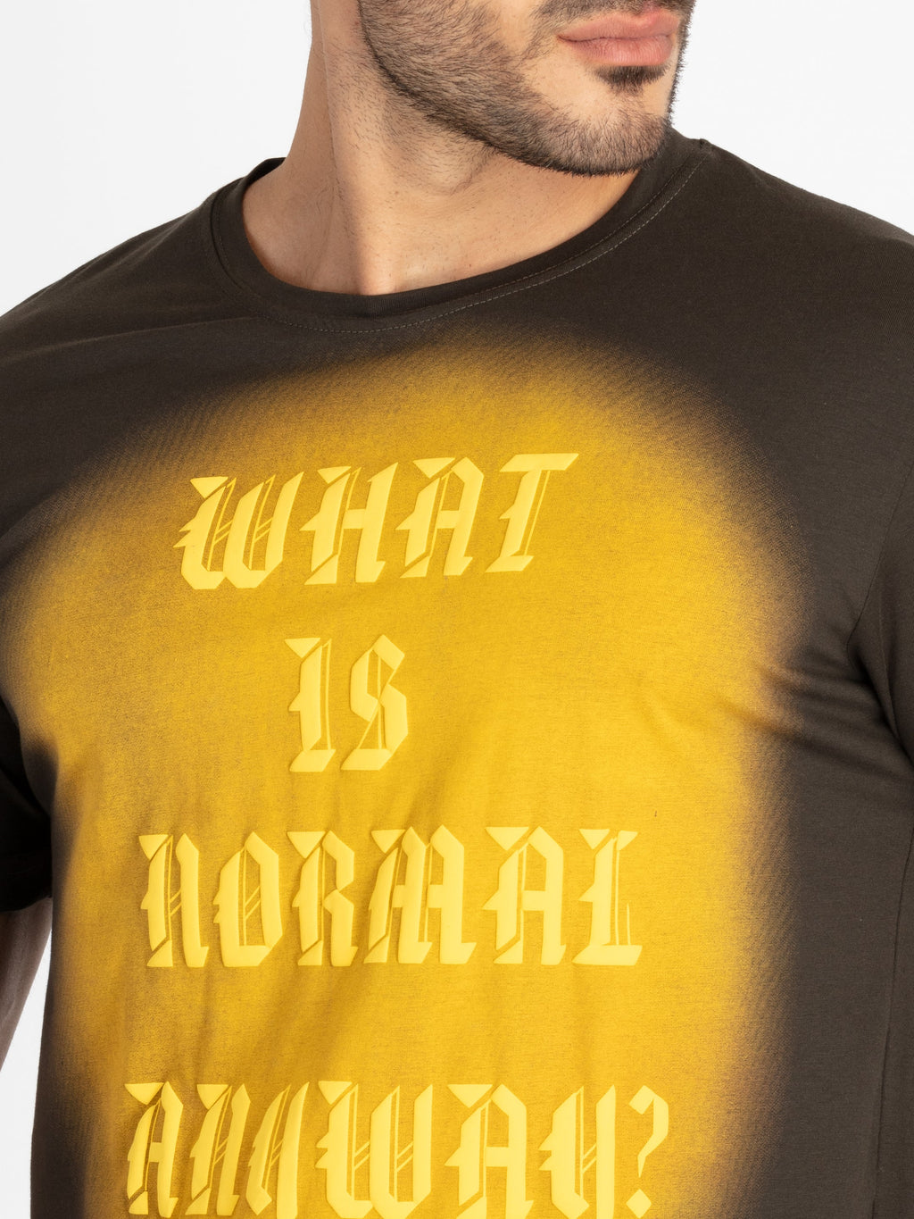 Mens Printed Round Neck T-Shirt