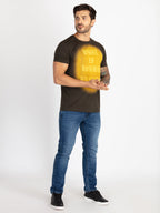 Mens Printed Round Neck T-Shirt