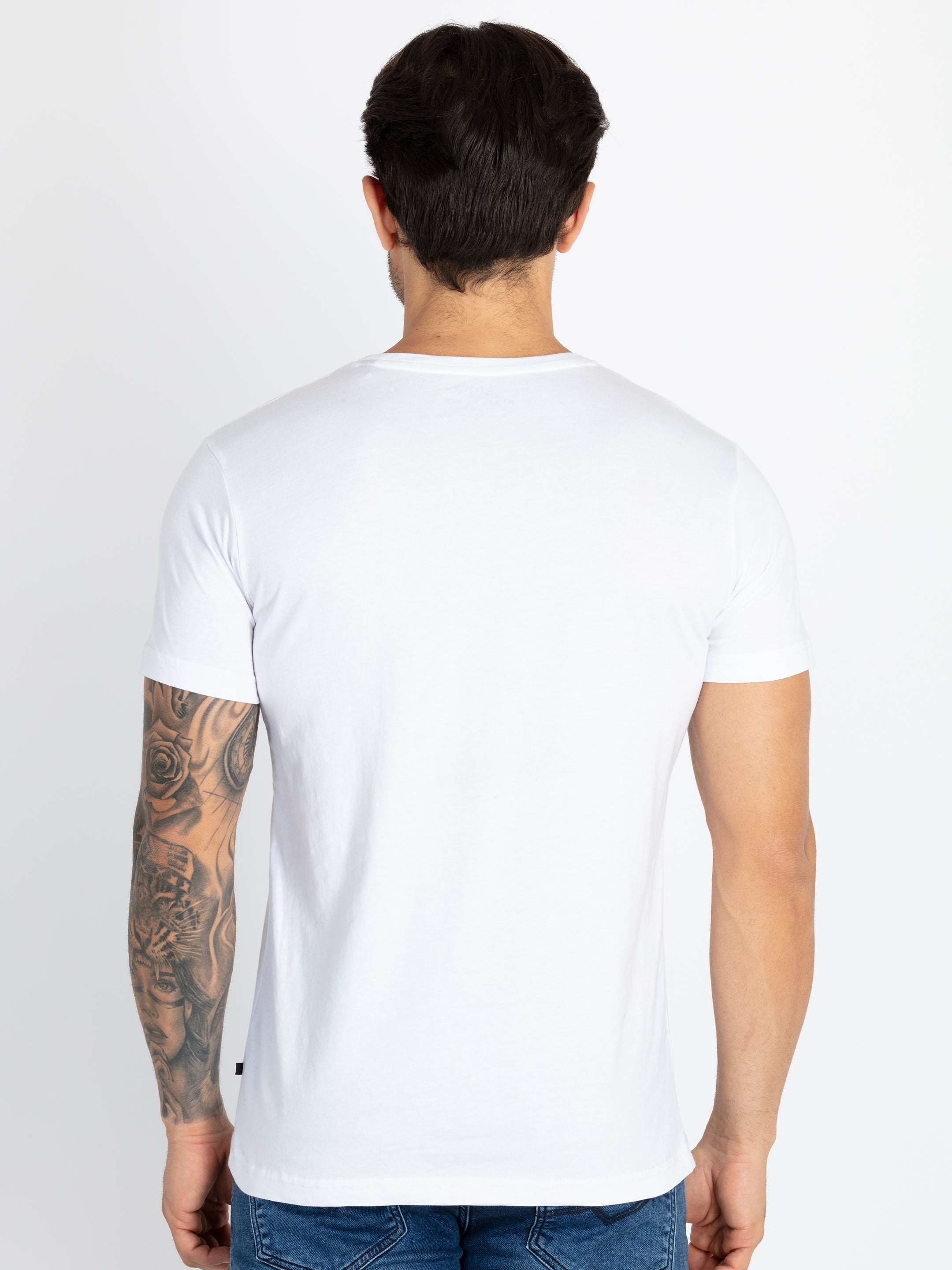 Mens Printed Round Neck T-Shirt