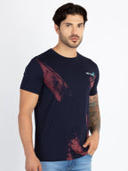 Mens All Over Printed Round Neck T-Shirt