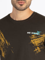 Mens All Over Printed Round Neck T-Shirt
