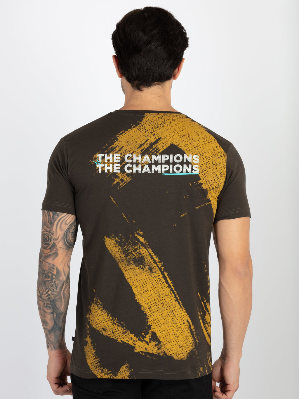 Mens All Over Printed Round Neck T-Shirt