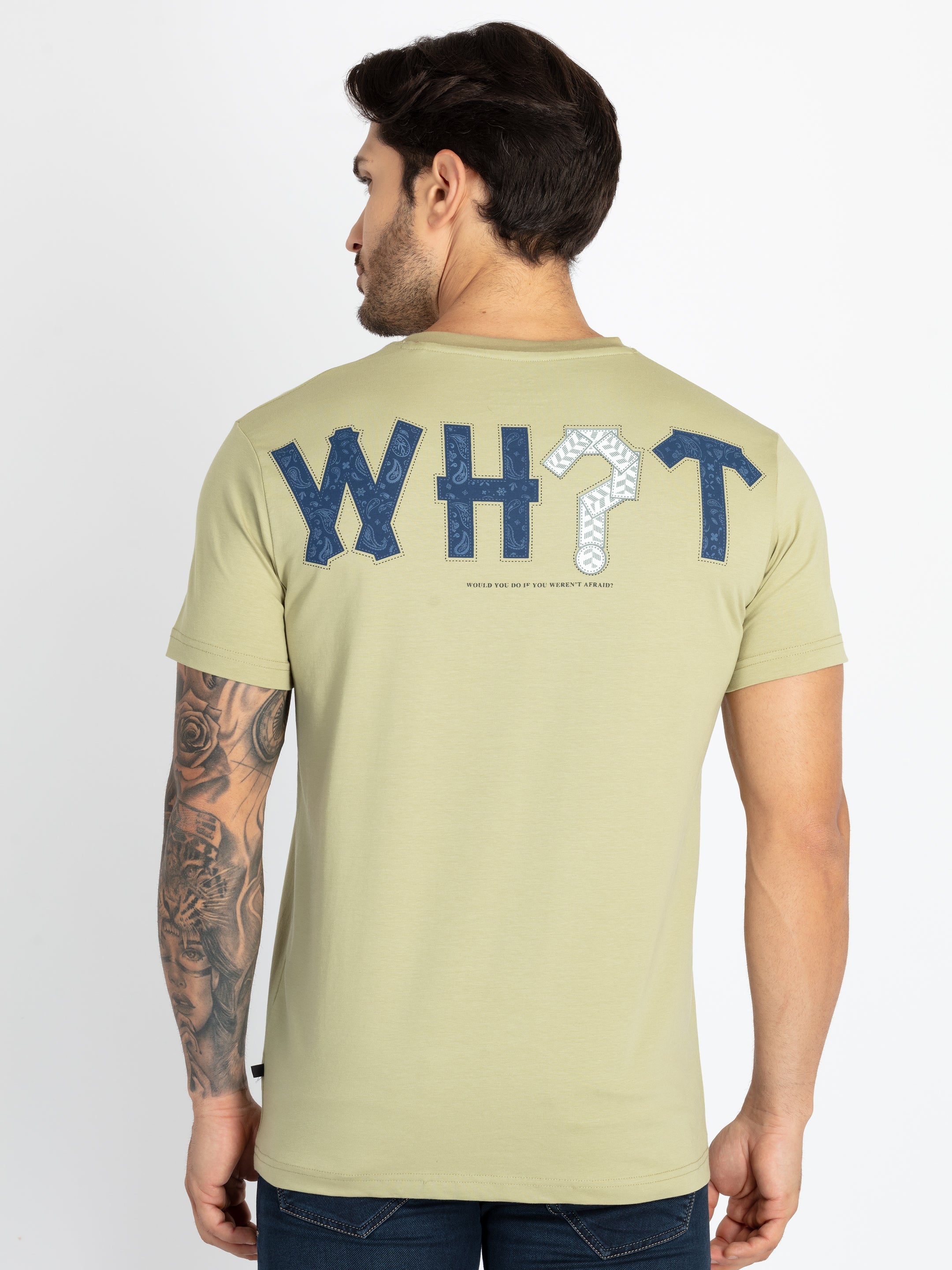 Mens Front & Back Printed T-Shirt