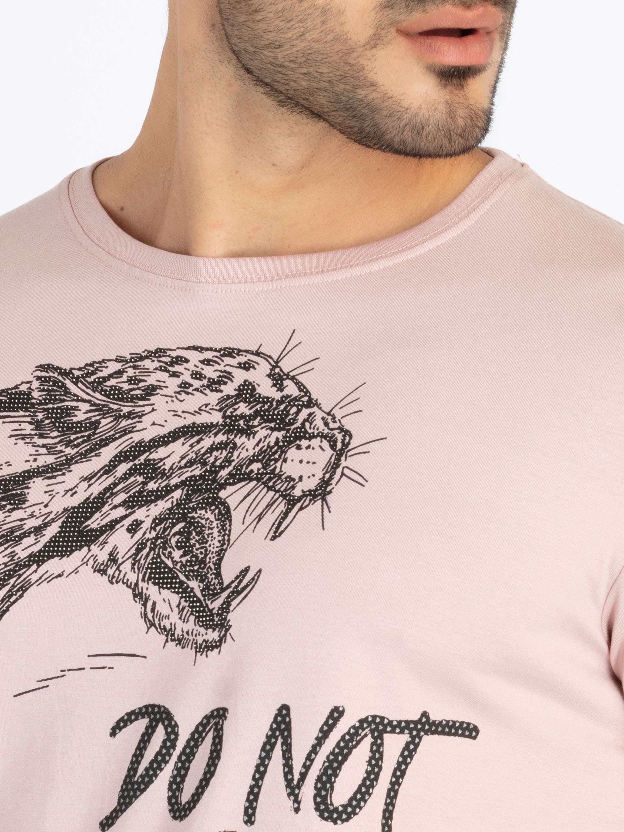 Mens Printed Round Neck T-Shirt