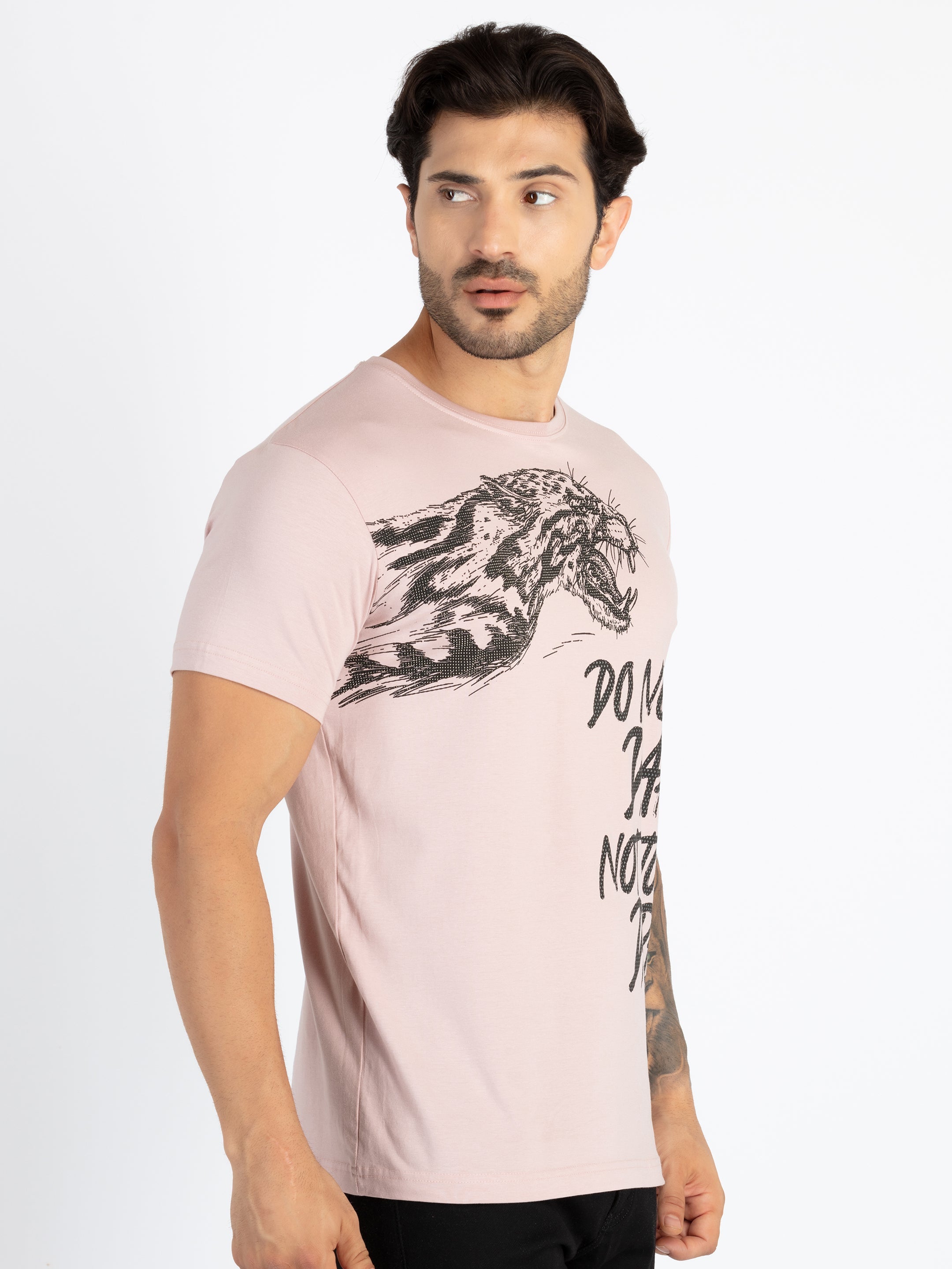Mens Printed Round Neck T-Shirt