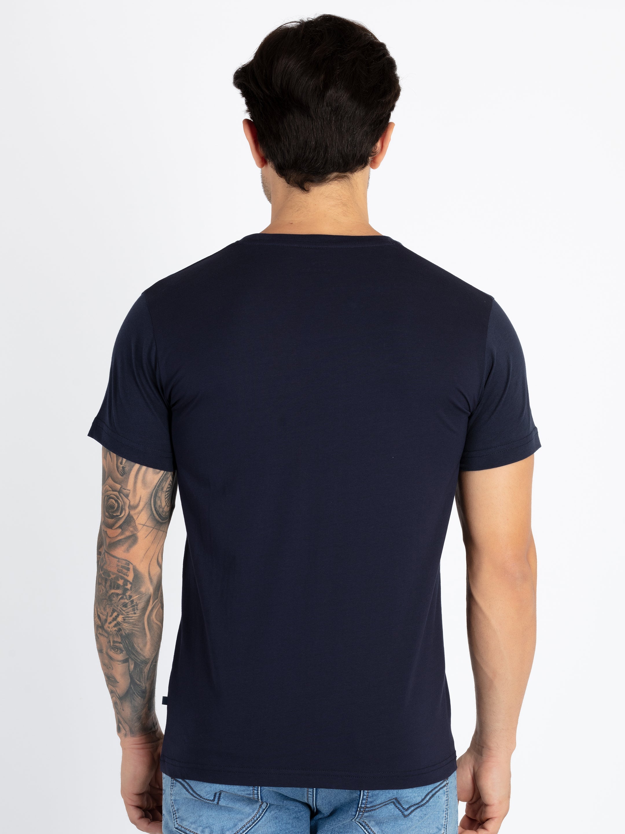 Men's Printed Round Neck T-Shirt