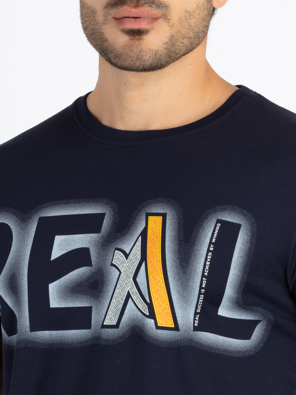 Men's Printed Round Neck T-Shirt