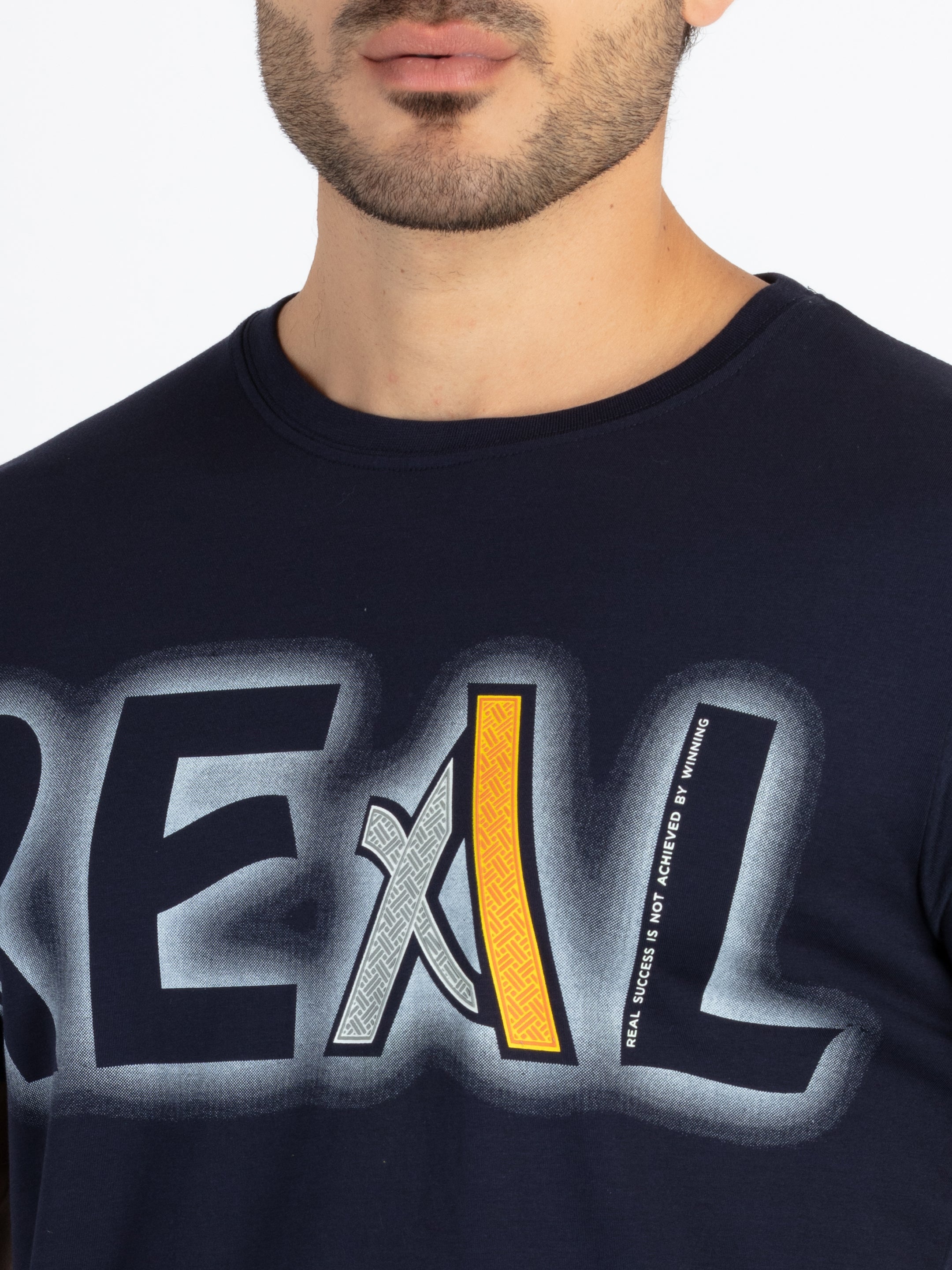 Men's Printed Round Neck T-Shirt
