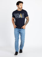 Men's Printed Round Neck T-Shirt